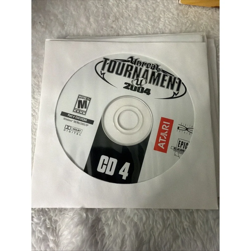 Unreal Tournament 2004 Box PC CD ROM Game Missing Play Disc Has CD's 1-5 Atari